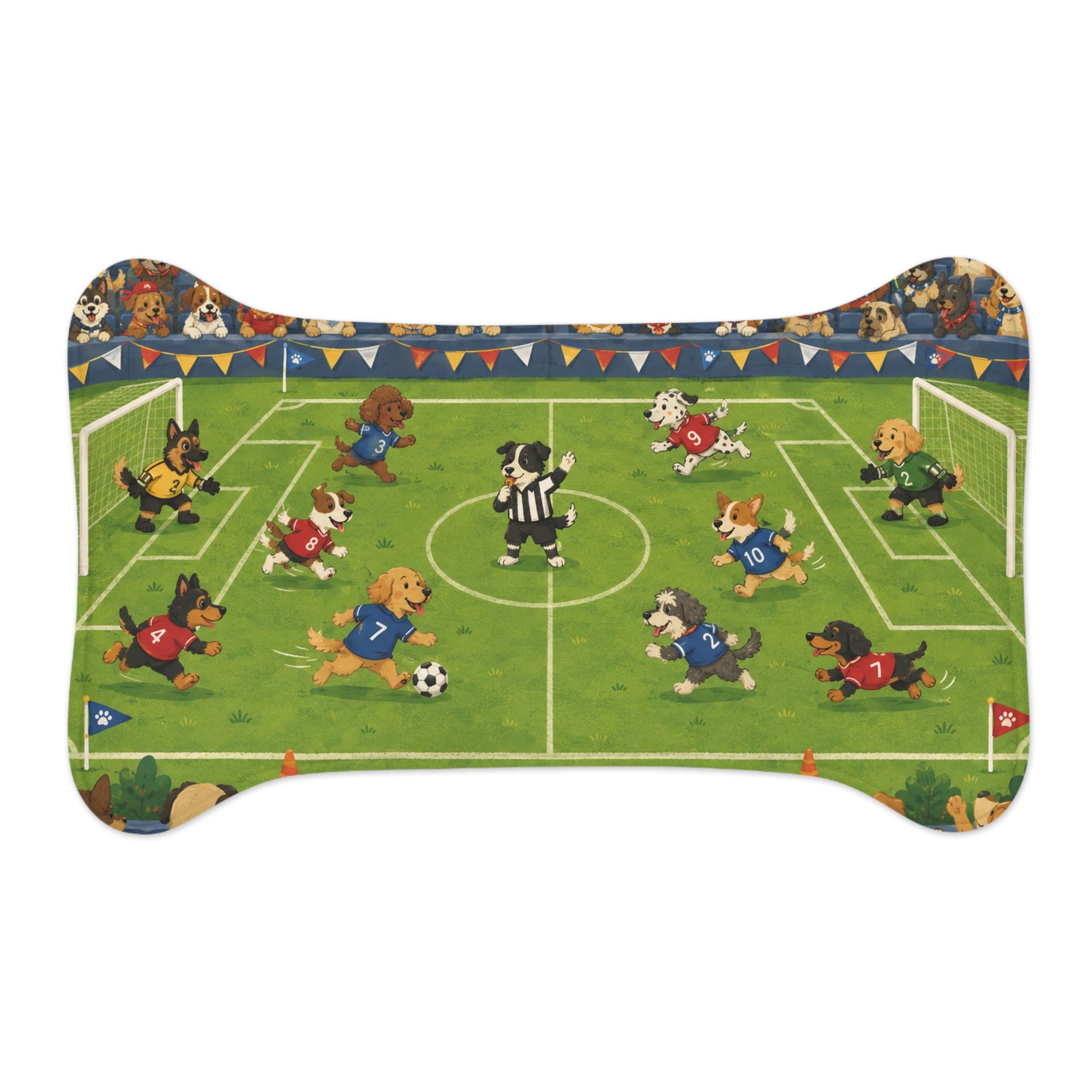 Soccer Dogs Feeding Mat