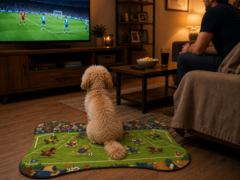 Soccer Dogs Feeding Mat