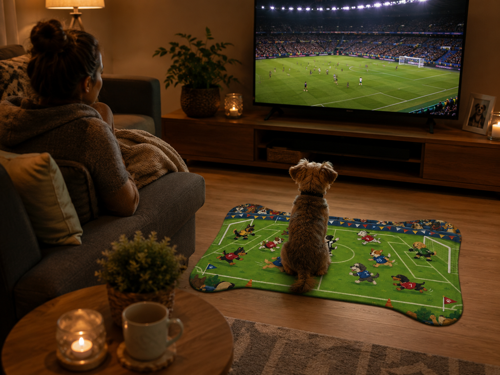 Soccer Dogs Feeding Mat