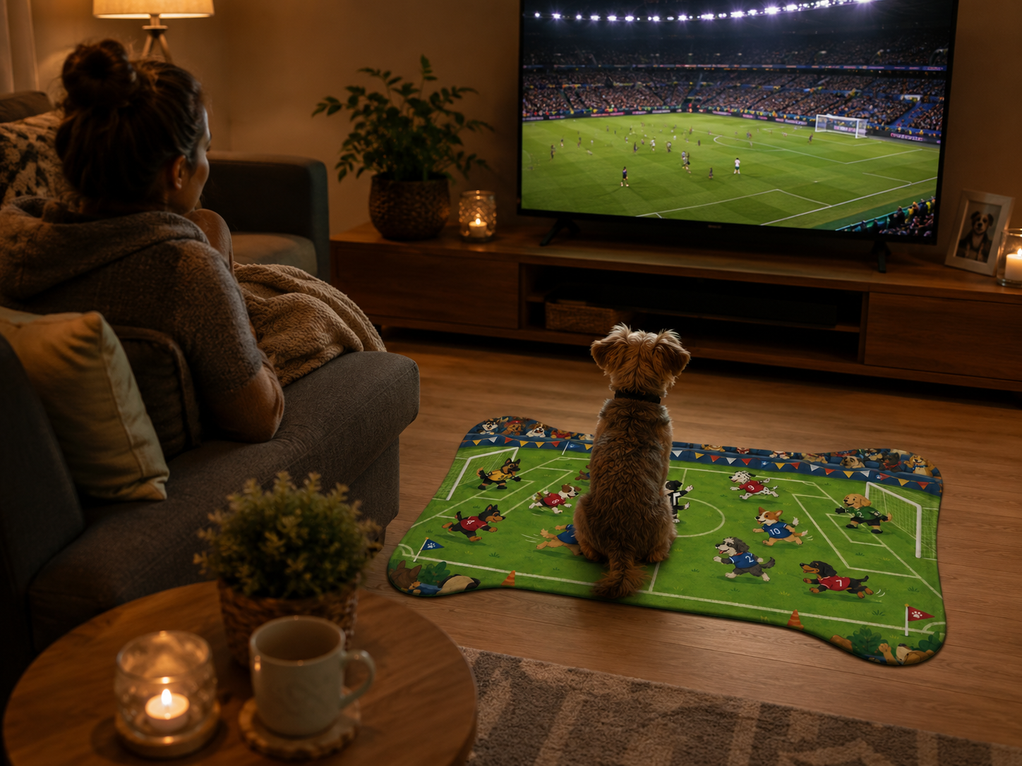 Soccer Dogs Feeding Mat