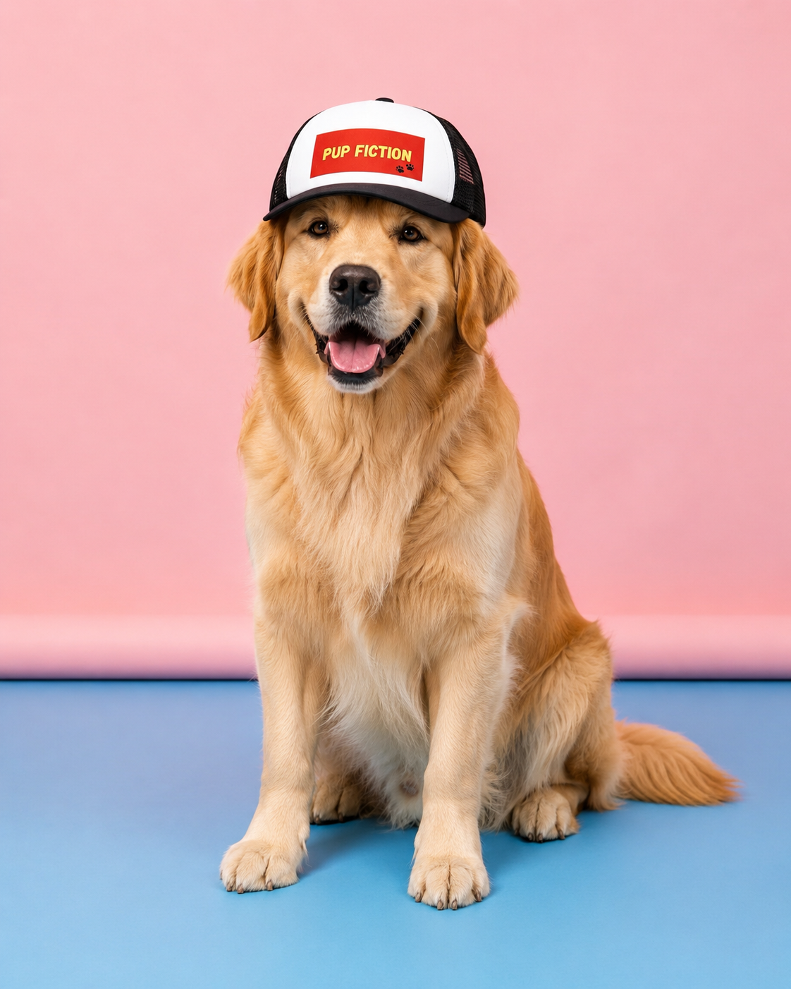 Pup fiction trucker hat