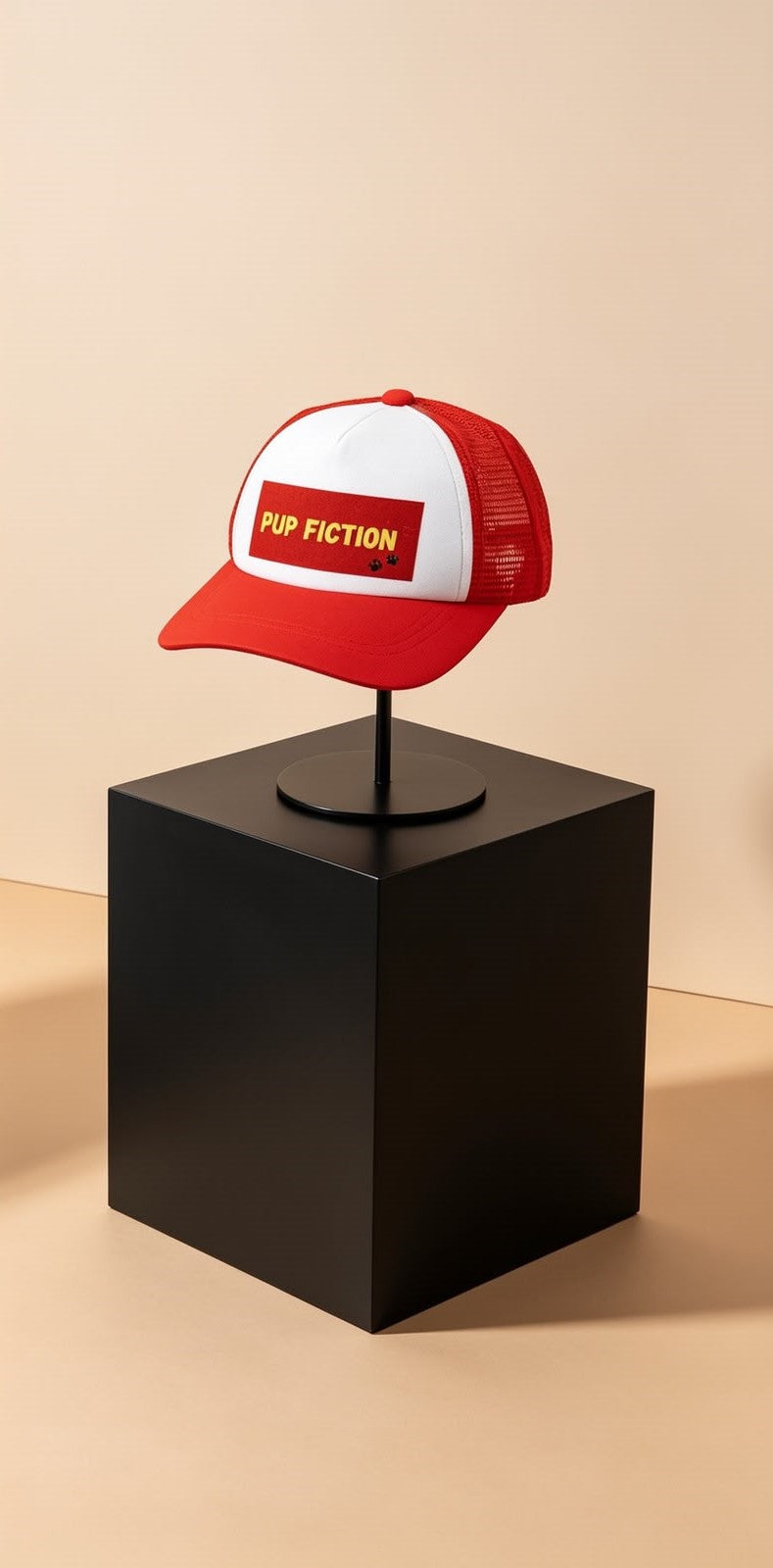 Pup fiction trucker hat