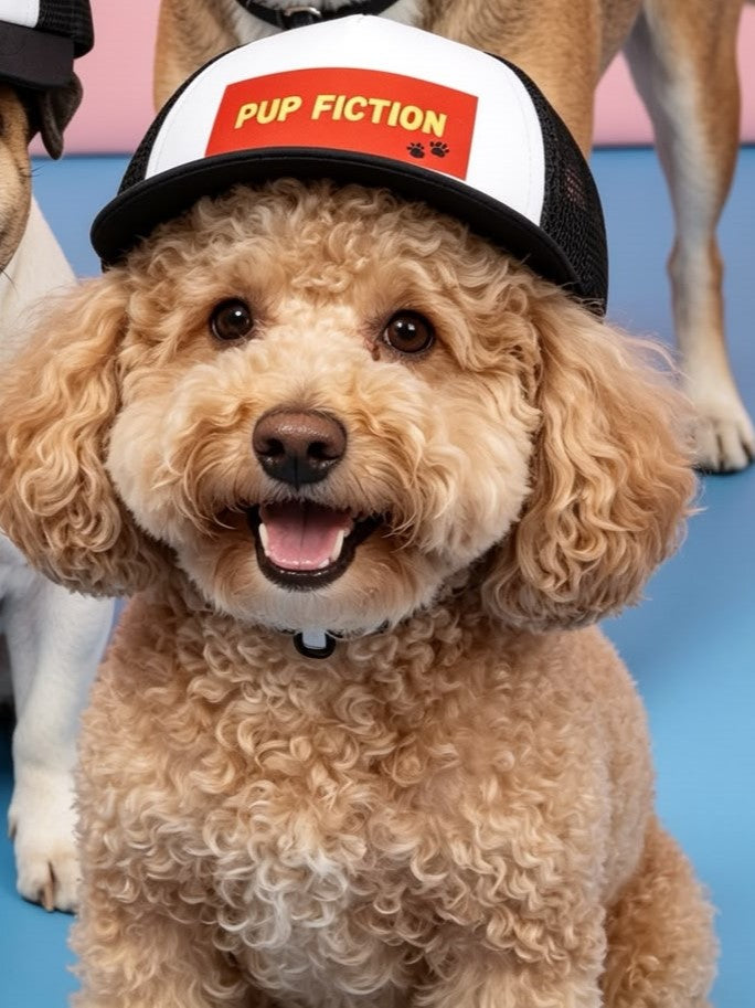 Pup fiction trucker hat
