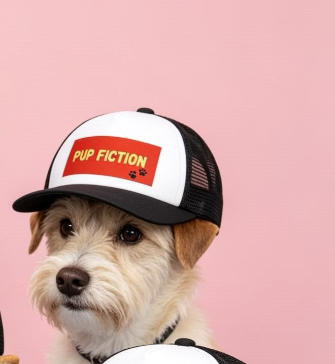 Pup fiction trucker hat